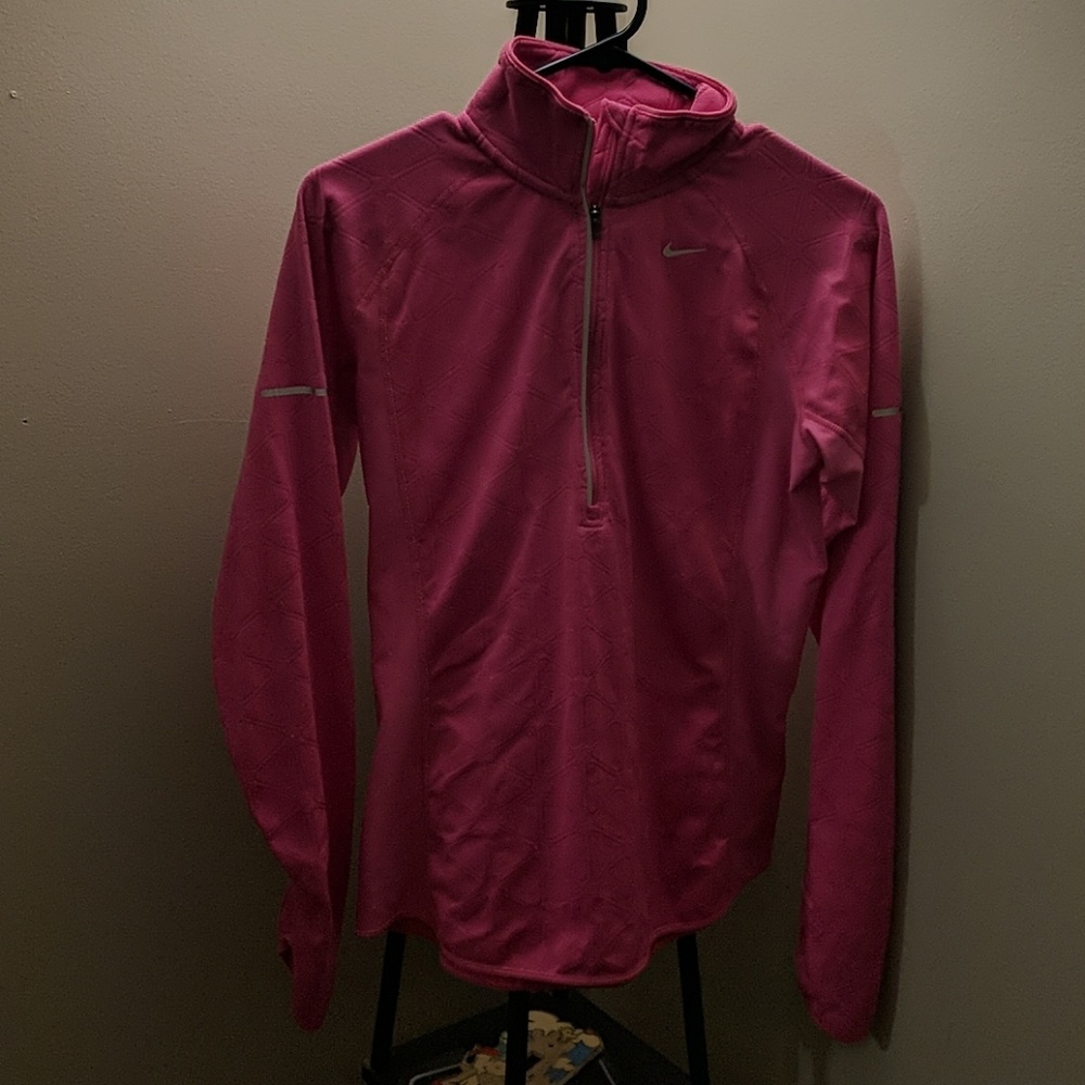 Nike 3/4 zip Pink pullover size M